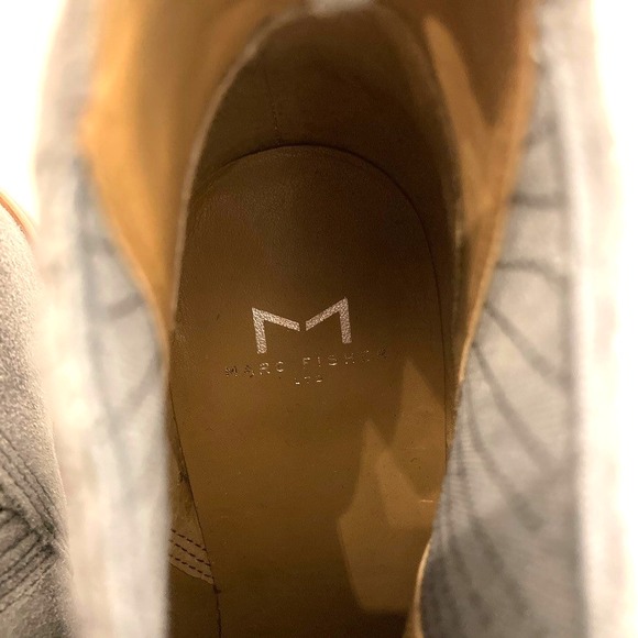 MARC FISHER Gadri Gray Suede Leather Western Bootie Boots Womens 8.5 Pull On - Picture 8 of 11